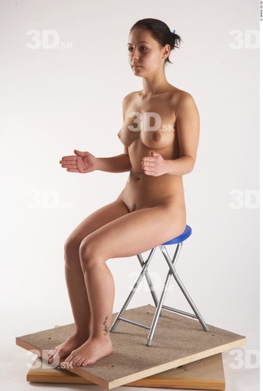 Whole Body Woman Artistic poses White Nude Slim