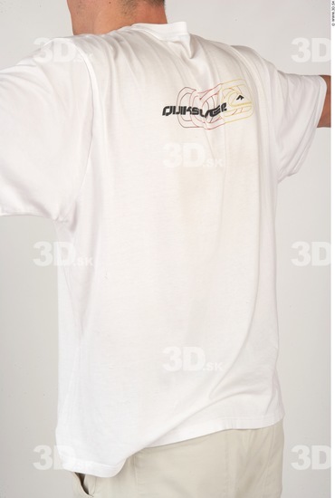 Upper Body Man White Casual Athletic