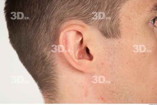 Ear Man White Nude Athletic