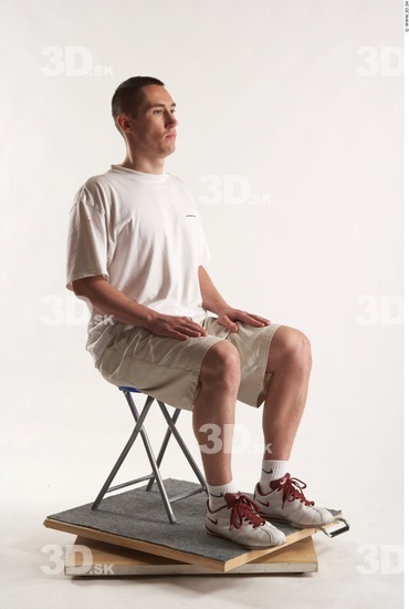 Whole Body Man Artistic poses White Casual Athletic