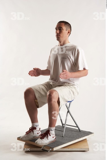 Whole Body Man Artistic poses White Casual Athletic