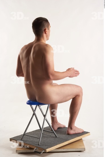 Whole Body Man Artistic poses White Nude Athletic