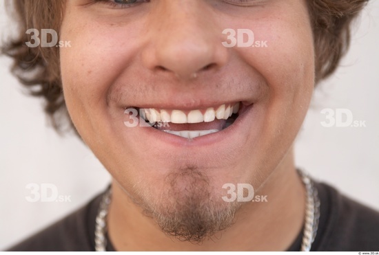 Teeth Man White Casual Chubby