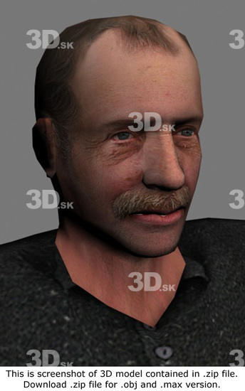 3D Model White Man