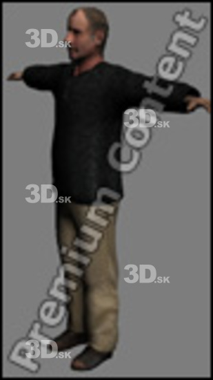 3D model White Man