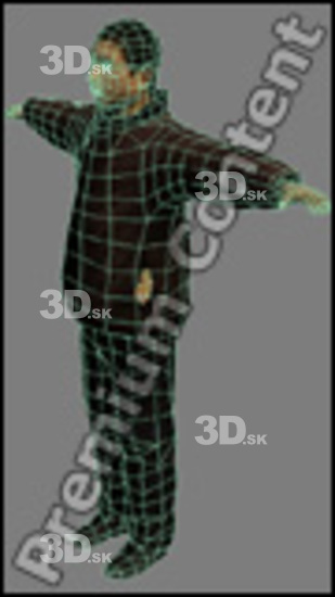 3D model Asian Man