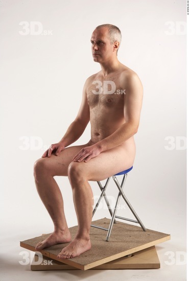 Whole Body Man Artistic poses White Nude Athletic