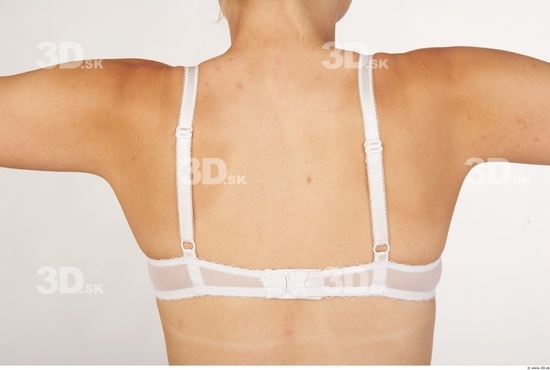 Back Woman White Underwear Slim