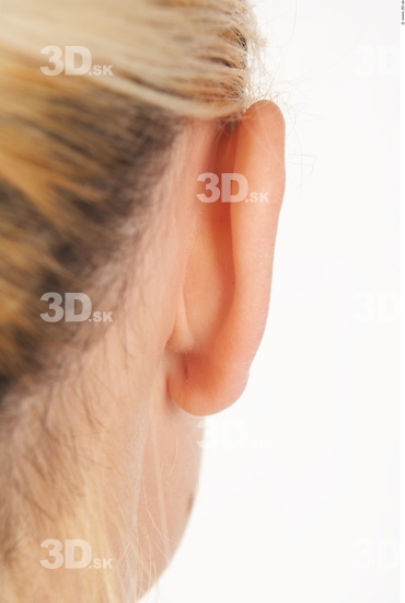 Ear Woman White Nude Slim