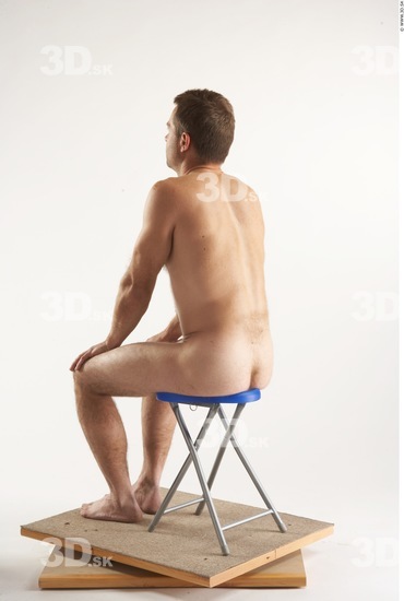 Whole Body Man Artistic poses White Nude Athletic