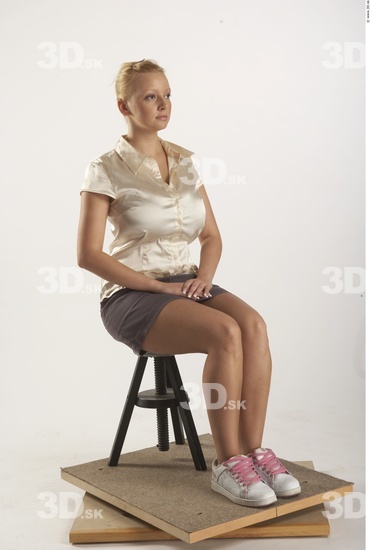 Whole Body Woman Artistic poses White Casual Average