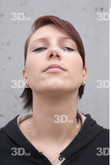 Neck Whole Body Woman Tattoo Casual Slim Street photo references