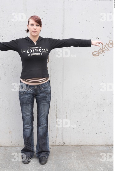 Whole Body Woman Tattoo Casual Slim Street photo references