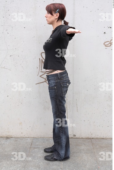 Whole Body Woman Tattoo Casual Slim Street photo references