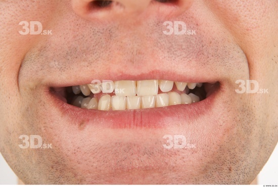 Teeth Man White Nude Slim