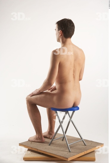 Whole Body Man Artistic poses White Nude Slim