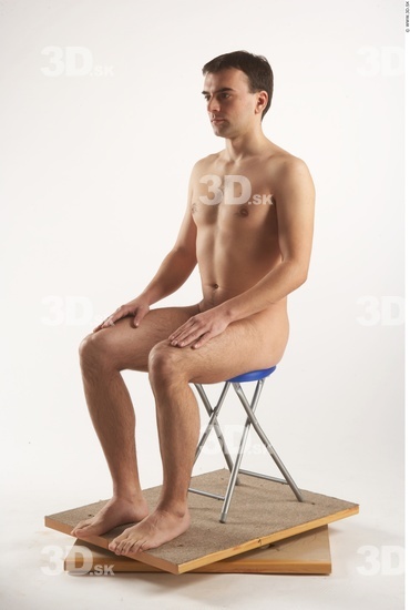 Whole Body Man Artistic poses White Nude Slim