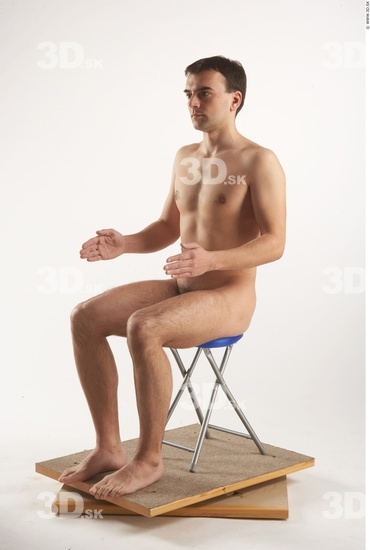 Whole Body Man Artistic poses White Nude Slim