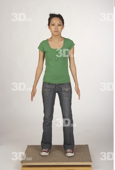 Whole Body Woman Asian Casual Slim