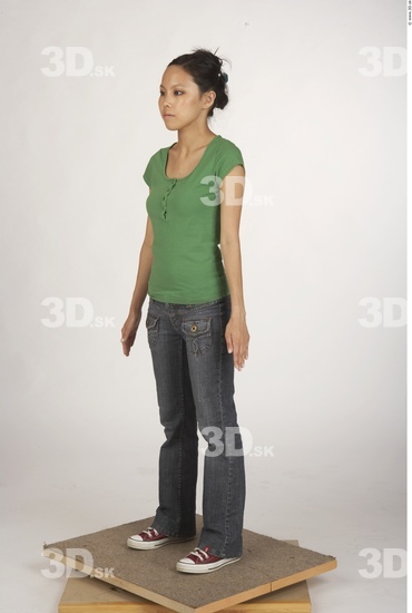 Whole Body Woman Asian Casual Slim