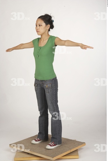 Whole Body Woman Asian Casual Slim