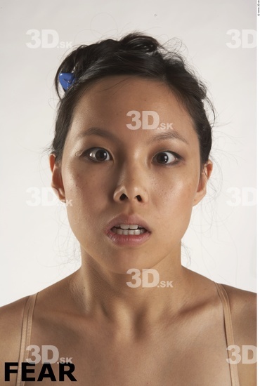 Face Emotions Woman Asian Slim