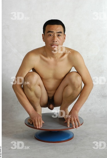 Whole Body Phonemes Man Asian Nude Slim Male Studio Poses