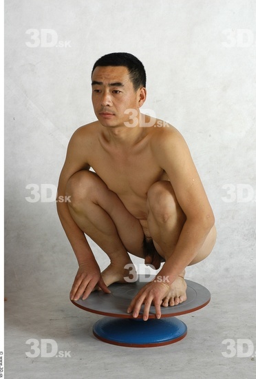 Whole Body Phonemes Man Asian Nude Slim Male Studio Poses