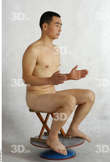 Whole Body Phonemes Man Asian Nude Slim Male Studio Poses