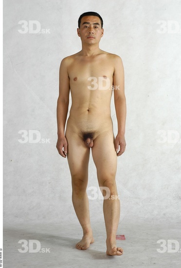 Whole Body Phonemes Man Asian Nude Slim Male Studio Poses