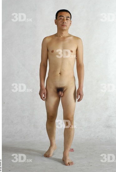 Whole Body Phonemes Man Asian Nude Slim Male Studio Poses