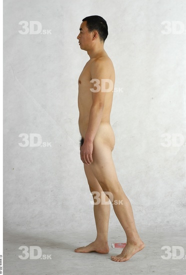 Whole Body Phonemes Man Asian Nude Slim Male Studio Poses