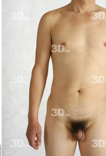 Whole Body Phonemes Man Asian Nude Slim Male Studio Poses