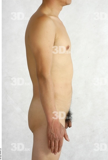 Whole Body Phonemes Man Asian Nude Slim Male Studio Poses