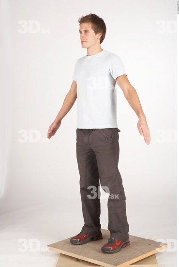 Whole Body Man White Casual Athletic