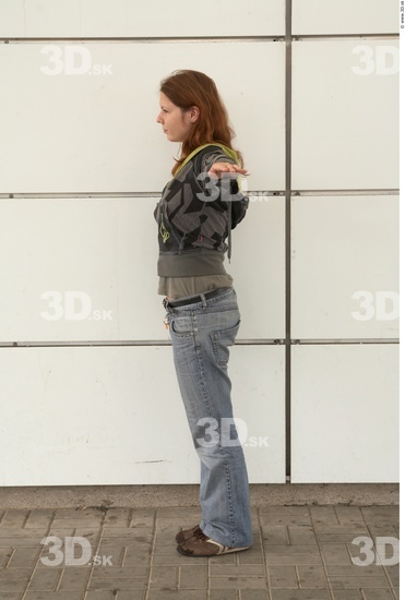 Whole Body Woman Casual Slim Street photo references