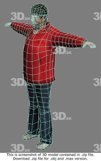 Whole Body Woman White Average 3D Models