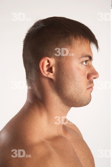 Neck Man Animation references White Nude Muscular