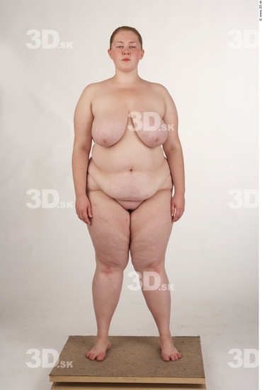 Whole Body Woman White Nude Overweight