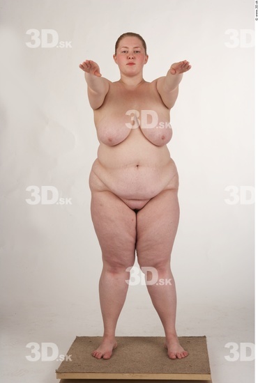 Whole Body Woman White Nude Overweight