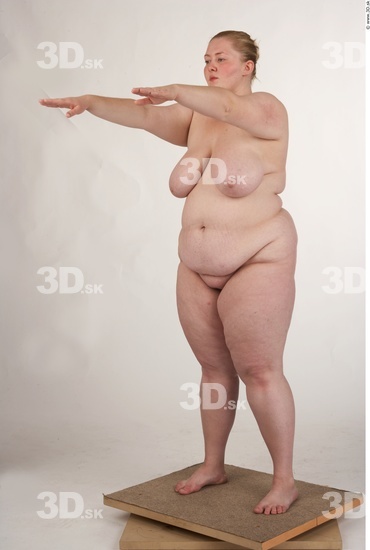 Whole Body Woman White Nude Overweight