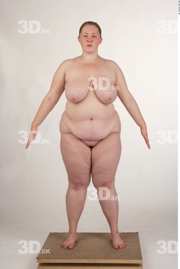 Whole Body Woman White Nude Overweight