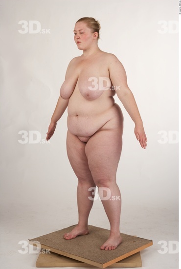 Whole Body Woman White Nude Overweight