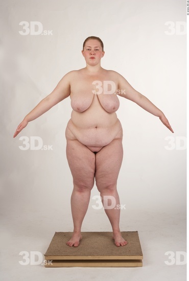 Whole Body Woman White Nude Overweight