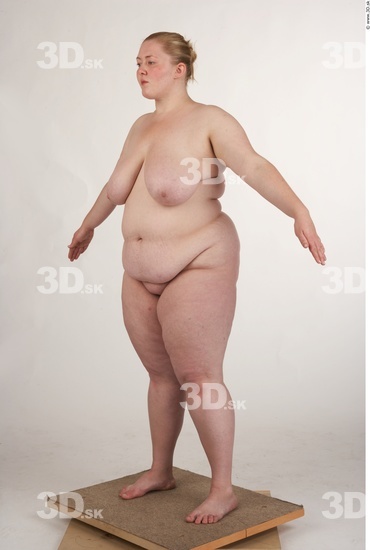 Whole Body Woman White Nude Overweight