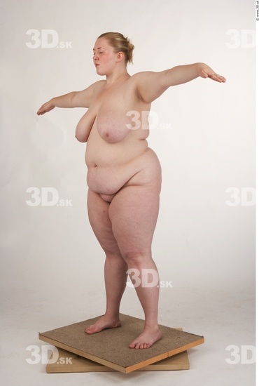 Whole Body Woman White Nude Overweight