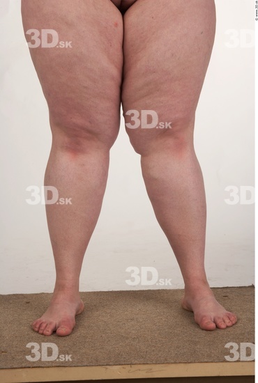 Calf Woman White Nude Overweight