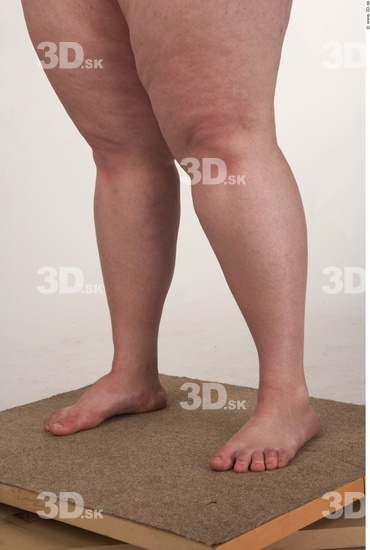 Calf Woman White Nude Overweight