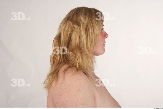 Head Woman White Nude Overweight