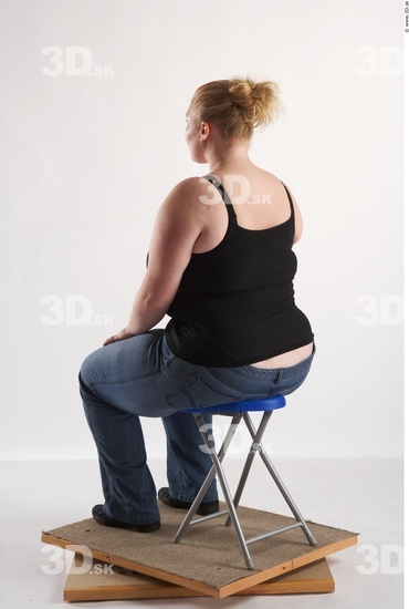 Whole Body Woman Artistic poses White Casual Overweight